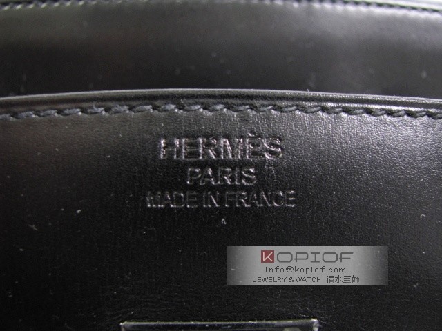 エルメス バーキン35ソーブラックボックスカーフ ブラック(金具:ブラック) her402